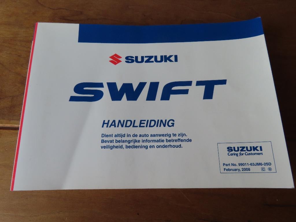 Instructieboek Suzuki Swift 2008 incl. audio, mooie staat!, Auto diversen, Handleidingen en Instructieboekjes, Ophalen of Verzenden