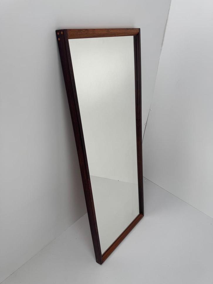 Aksel Kjersgaard Model 145 Rosewood Mirror, Huis en Inrichting, Woonaccessoires | Spiegels, Gebruikt, Minder dan 50 cm, Minder dan 100 cm