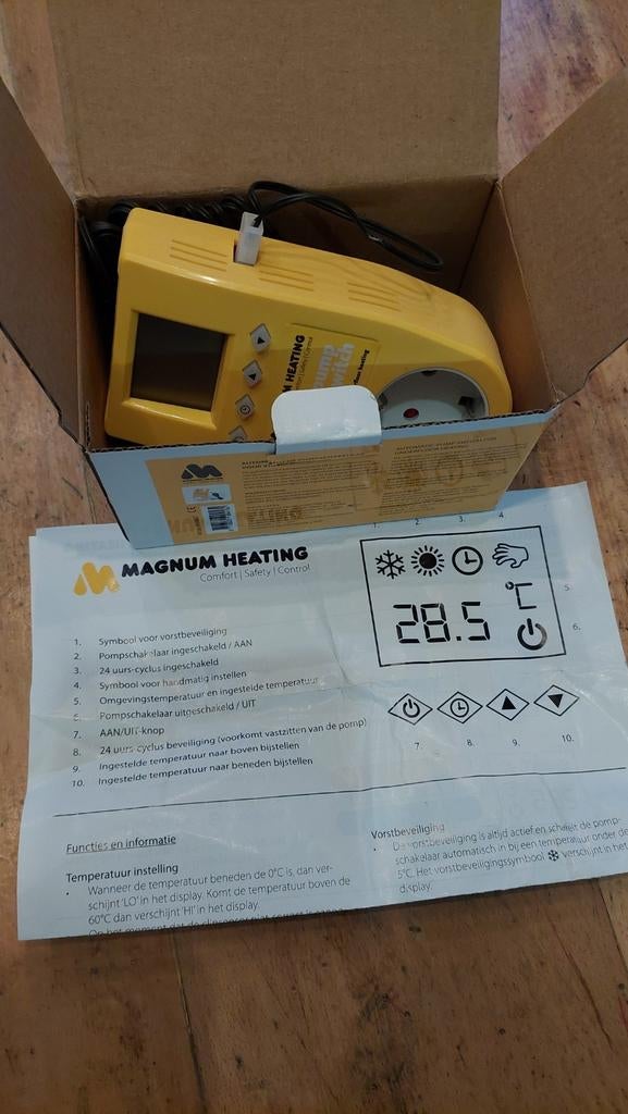 Magnum Heating Eco Pump Switch Vloerverwarming, Doe-het-zelf en Verbouw, Thermostaten, Ophalen of Verzenden, Slimme thermostaat