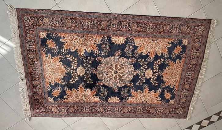 Handgeknoopt Oosters tapijt (Kashan design) 225x140 cm, Huis en Inrichting, Stoffering | Tapijten en Kleden, Gebruikt, 100 tot 150 cm