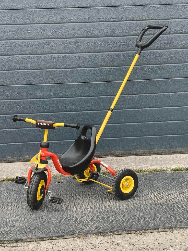 Peuter 3wieler, Ophalen, Gebruikt, Puky, Duwstang