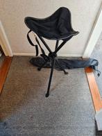 Handig opvouwbaar stoeltje voor onderweg, Gebruikt, Camping, Outdoor, Compact, Zwart, Ophalen of Verzenden