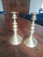 Set Victoriaanse kandelaars 19e E brons, Antiek en Kunst, Antiek | Kandelaars, Ophalen, Koper of Brons