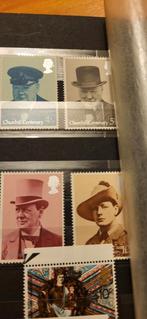 Engelse postzegels Winston Churchill, 4 stuks, Postzegels en Munten, Ophalen
