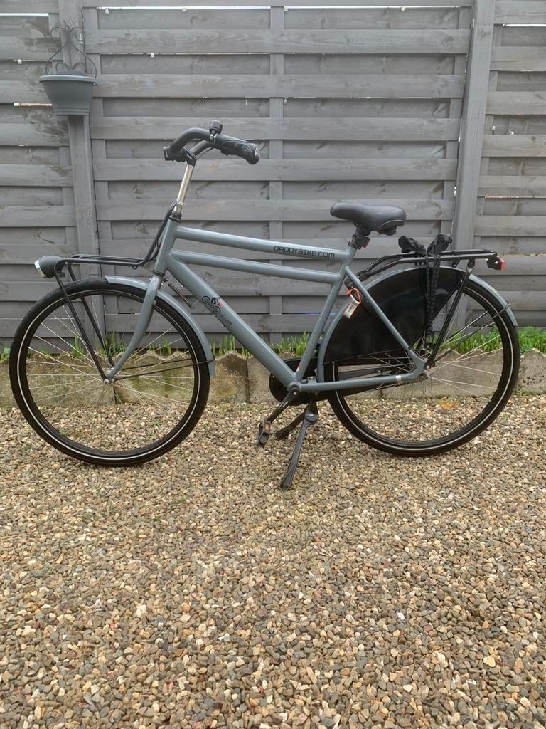 Heren transportfiets, 3 versn., Fietsen en Brommers, Fietsen | Heren | Herenfietsen, Terugtraprem, Gebruikt, Versnellingen, 57 tot 61 cm