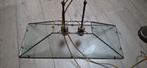 Twee mooie hanglampen met glazen kap, Ophalen, Vintage, Zo goed als nieuw, Glas