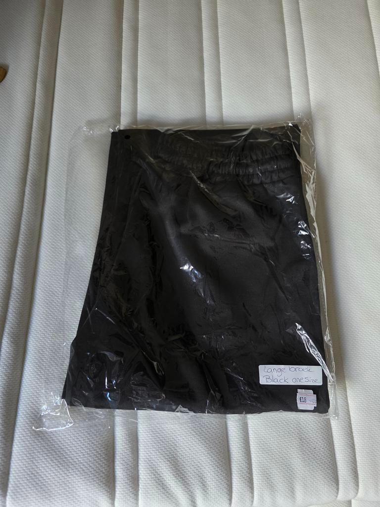 Nieuwe zwarte broek, one size, Maat 38/40 (M), Zwart, Onbekend, Nieuw