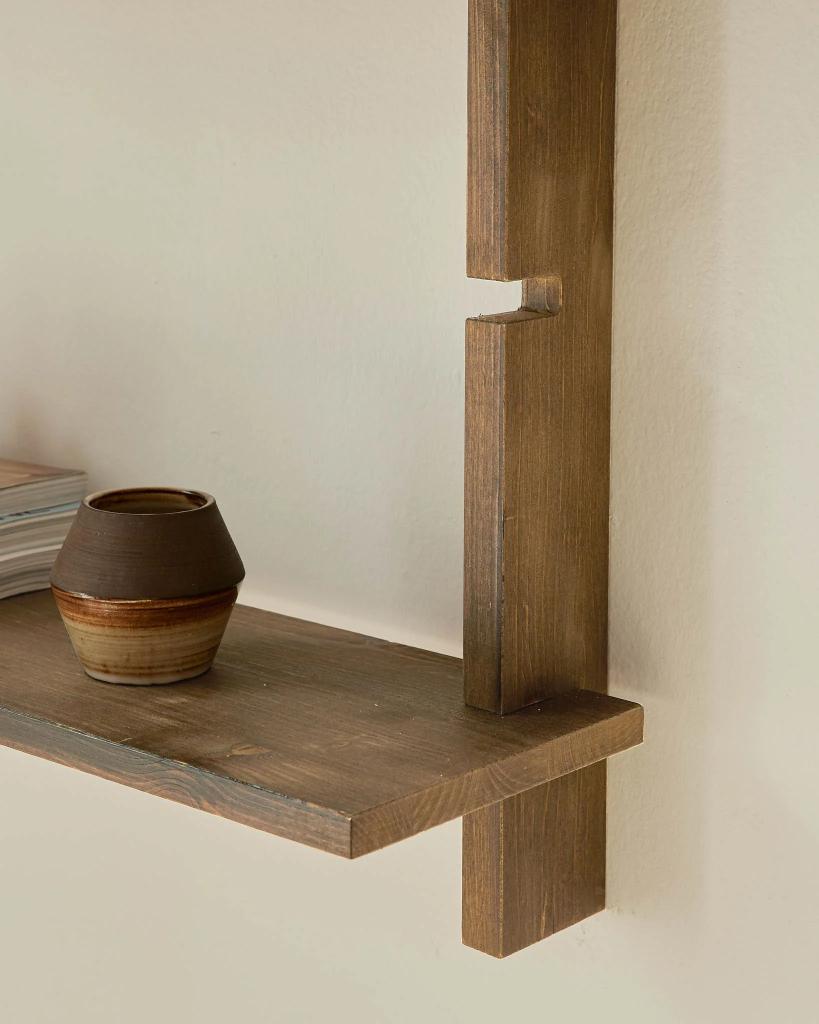 *NIEUW Hannun Aloma modulaire wandkast / wandplank hout, Ophalen, Nieuw