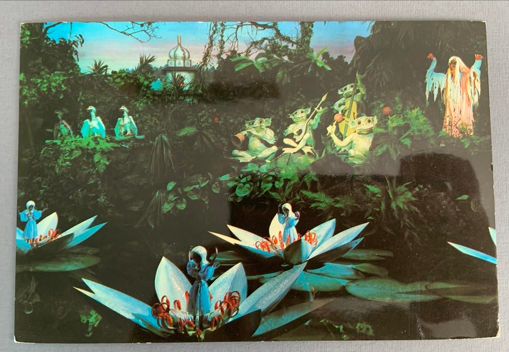 Efteling Indische Waterlelies ansichtkaart, Ophalen of Verzenden, 1960 tot 1980, Gelopen, Noord-Brabant
