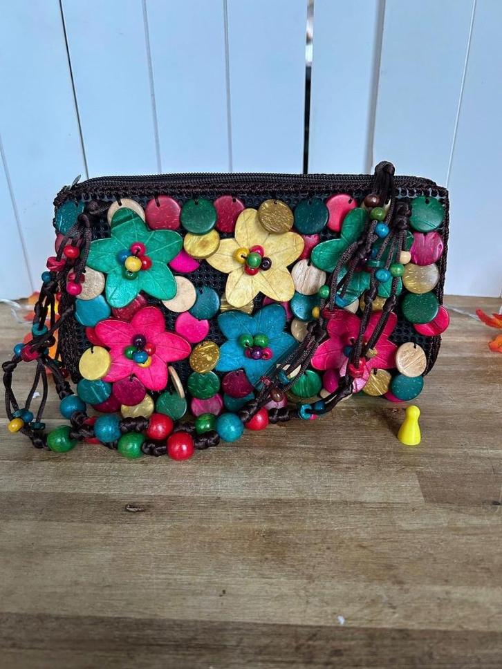 Kokosnoot Kralen-tas, Kinderen en Baby's, Kindermode-accessoires, Zo goed als nieuw, Ophalen of Verzenden