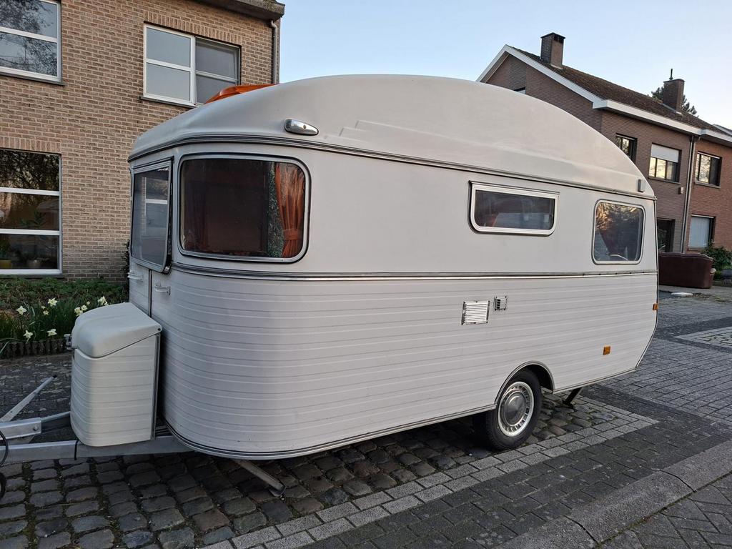 Constructam oldtimer caravan 1972 (4 personen)orginele staat, Caravans en Kamperen, Overige merken, Treinzit, Particulier, 500 - 750 kg