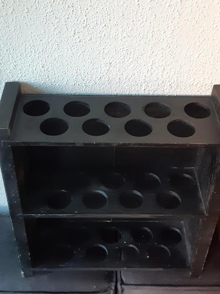 Eierrek 3-laags stoer brocante ,landelijk,sober,schap, Antiek en Kunst, Curiosa en Brocante, Ophalen of Verzenden