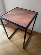 Bijzettafeltje vierkant, Huis en Inrichting, Ophalen, Minder dan 45 cm, Minder dan 55 cm, Metaal of Aluminium