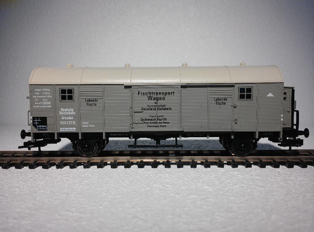 Fleischmann 5307K DR Fischtransport Wagen Lebende Fisch, Gelijkstroom, Fleischmann, Wagon, Ophalen of Verzenden