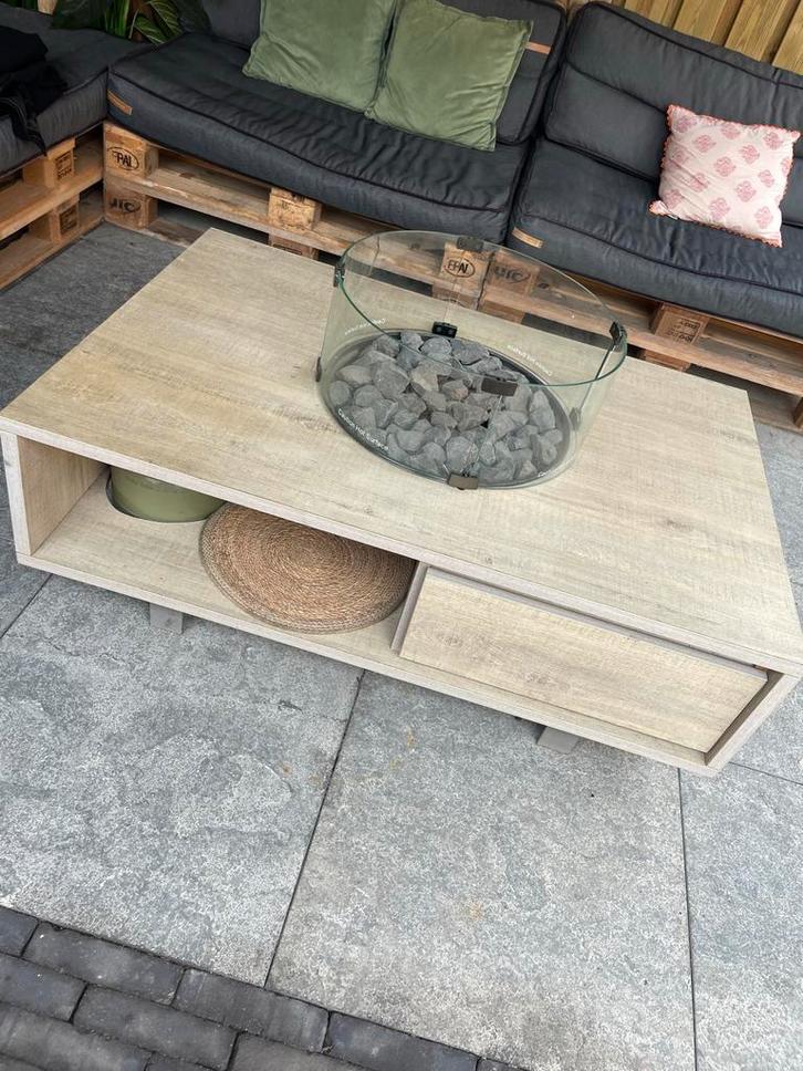 Salontafel met gashaard - Sfeervol en functioneel, Tuin en Terras, Vuurschalen, Gebruikt, Ophalen of Verzenden