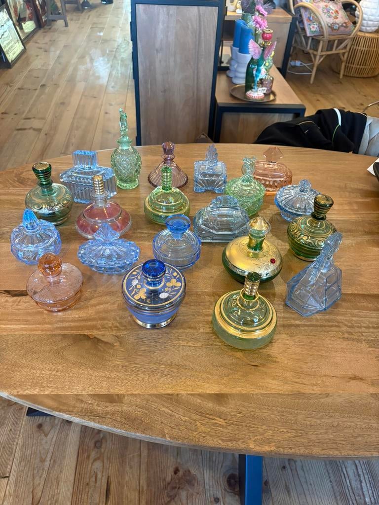 Glazen vaasjes en potjes, Antiek en Kunst, Ophalen