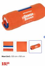 200 Nieuwe Oranje Fleece Dekens  €1 partijverkoop koningsdag, Diversen, Rommelmarktspullen, Ophalen of Verzenden, Nieuw