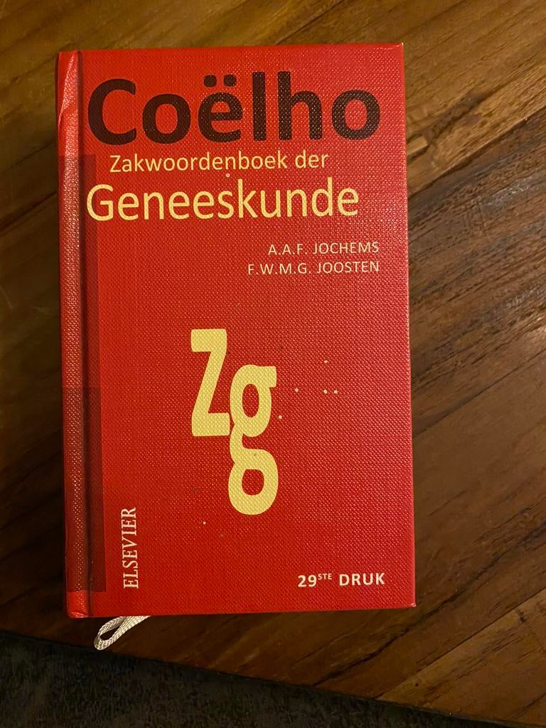 Coëlho Zakwoordenboek Der Geneeskunde / Druk 29, Boeken, Studieboeken en Cursussen, Ophalen of Verzenden, Beta, Zo goed als nieuw