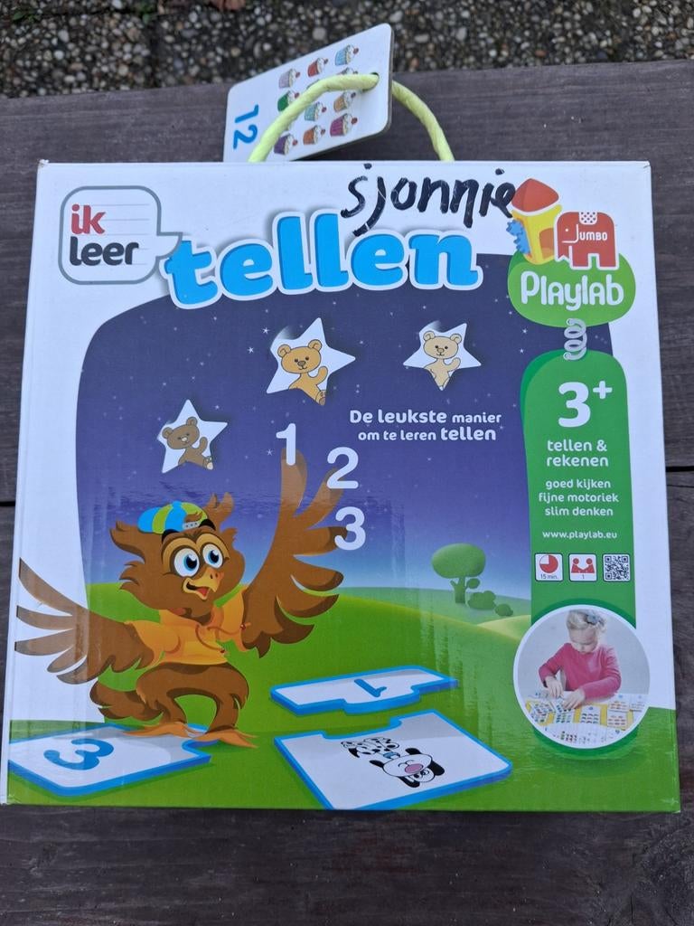 Jumbo Playlab Ik Leer Tellen - Educatief Spel voor Kinderen, Ophalen of Verzenden, Zo goed als nieuw, Puzzelen
