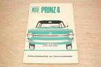 NSU Prinz 4 — Instructieboekje & Serviceboekje [1970], Auto diversen, Handleidingen en Instructieboekjes, Ophalen of Verzenden