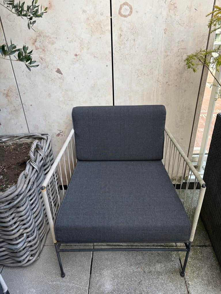 Westwing Balkonset - 2-zits bank en fauteuil, Ophalen, Overige materialen, Gebruikt, 3 zitplaatsen