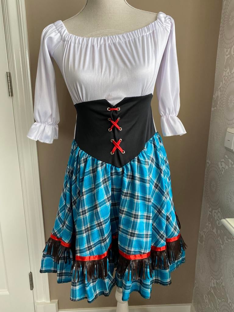 ZGAN Oktoberfest Dirndl jurkje / cowgirl jurkje maat 34 /36, Carnaval, Ophalen of Verzenden, Zo goed als nieuw, Kleding