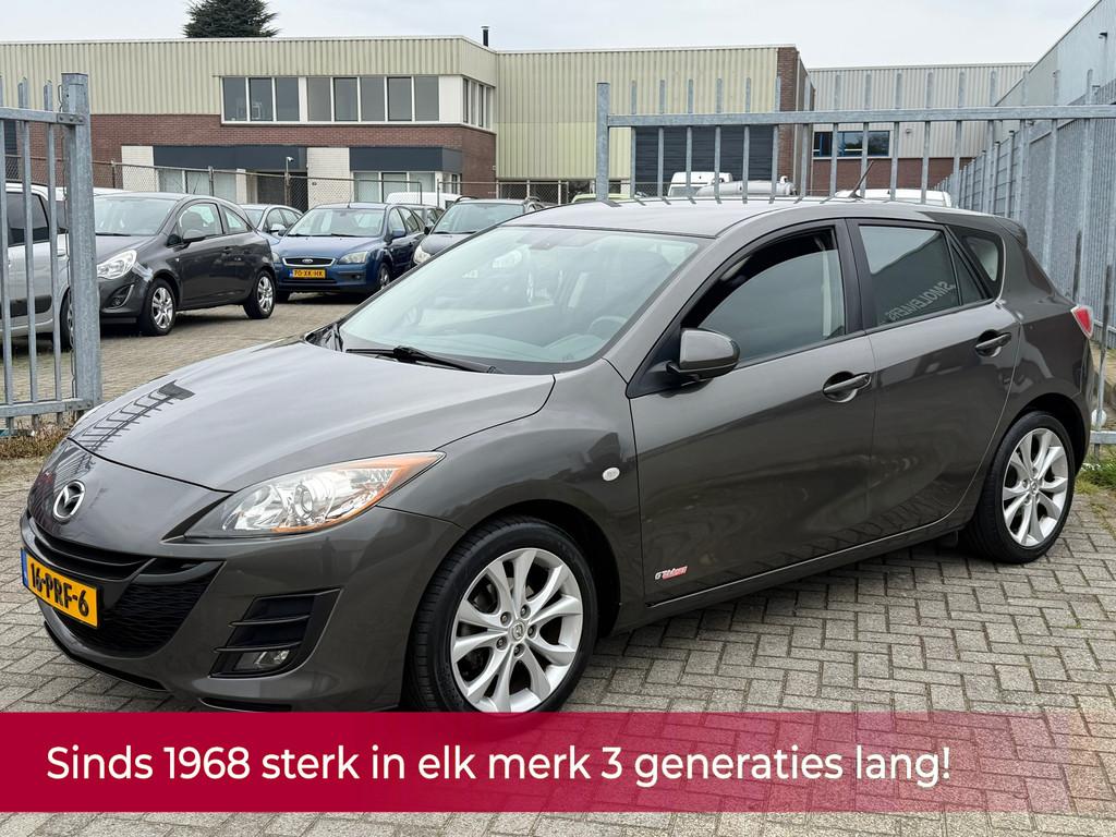 Mazda 3 1.6 GT-M Line 5 DEURS NL AUTO NAP! NAVI l CRUISE l P, Voorwielaandrijving, Stof, Gebruikt, Zwart