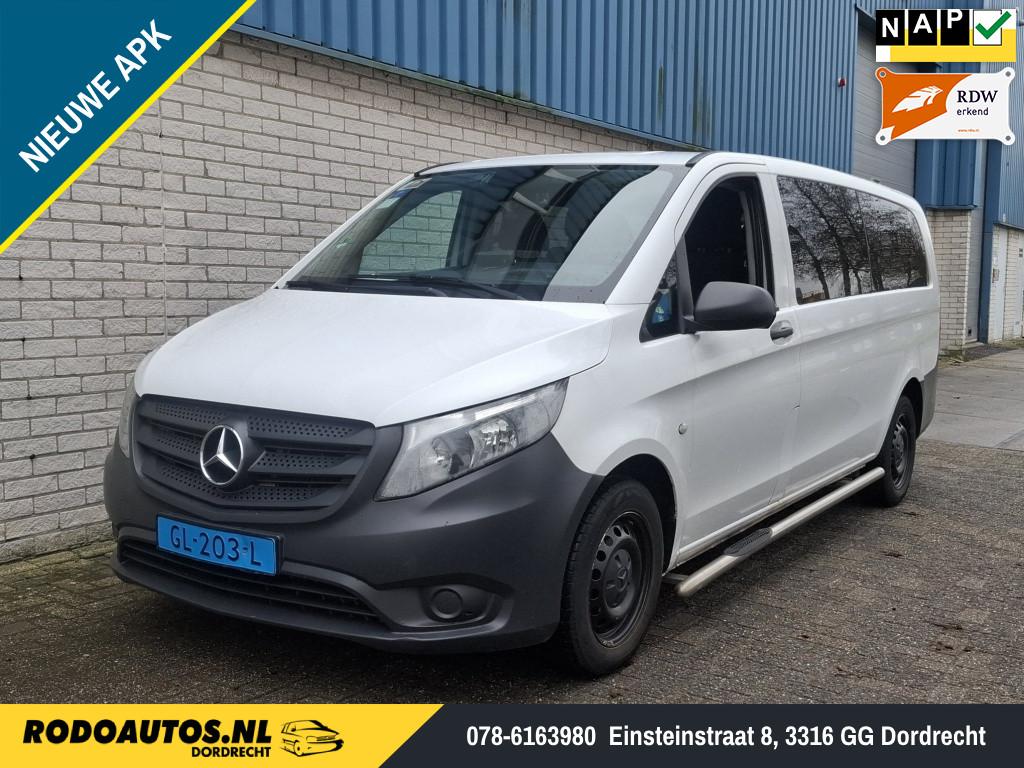 Mercedes-Benz Vito Tourer 109 BT Base Exta Lang 3x3 pers., Auto's, Gebruikt, Euro 6, Wit, Origineel Nederlands