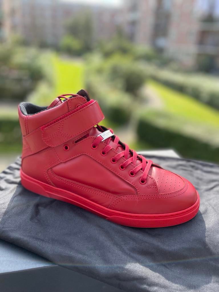 Saint Laurent leren herenschoenen rood. Maat 43. Nieuw!, Ophalen of Verzenden, Nieuw, Overige kleuren