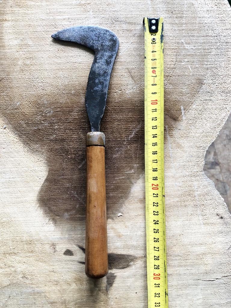 Antiek mes wilgenvlechten, Ophalen of Verzenden