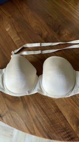 Chantelle strapless BH huidskleur maat 80 D, Verzenden, Beige, BH