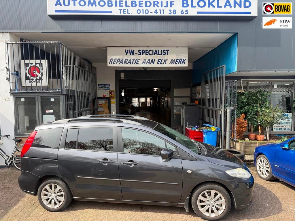 Mazda 5 2.0 Active/ 7 Persoons/ met Airco, NAP en een nieuwe, Auto's, Mazda, Voorwielaandrijving, 7 stoelen, Handgeschakeld, 600 kg