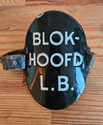 Mouwschild Blokhoofd L.B., Ophalen of Verzenden, Overige soorten, Nederland, Embleem of Badge