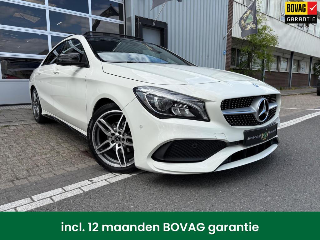 Mercedes-Benz CLA-klasse 200 AMG PDC/CAM/LMV18/LEER/NAV/PANO, Auto's, Mercedes-Benz, Gebruikt, Wit, Bedrijf, Handgeschakeld