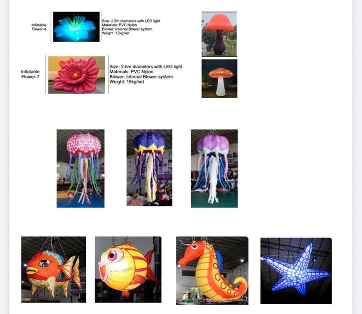 Opblaasbare Eye Catchers voor Feesten & Festivals - Huur, Hobby en Vrije tijd, Feestartikelen, Zo goed als nieuw, Versiering, Overige