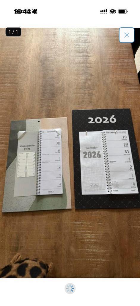 Kalender 2026 2 stuks, Ophalen of Verzenden, Maandkalender, Nieuw
