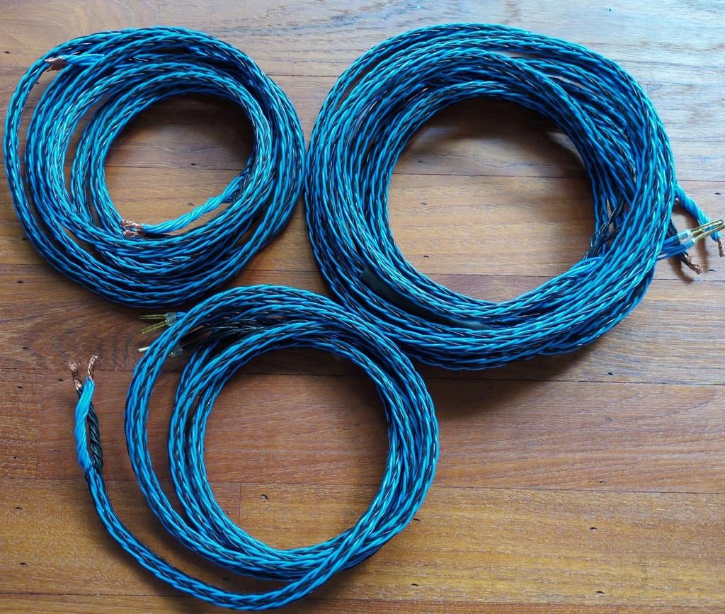 Kimber 8TC luidsprekerkabels 3x3,15m en 1x3,5m, Ophalen of Verzenden, Gebruikt, 2 tot 5 meter, Luidsprekerkabel