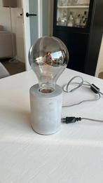 Tafellamp beton, Ophalen of Verzenden, Zo goed als nieuw, Minder dan 50 cm