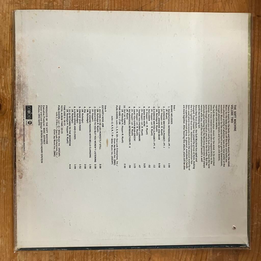 Soft machine, Ophalen of Verzenden, Zo goed als nieuw, Overige formaten