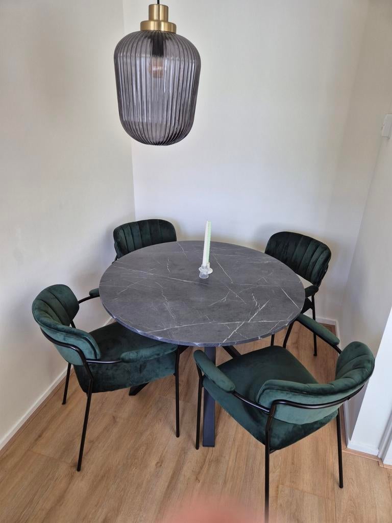 Zo goed als nieuwe eettafel met stoelen, Ophalen of Verzenden