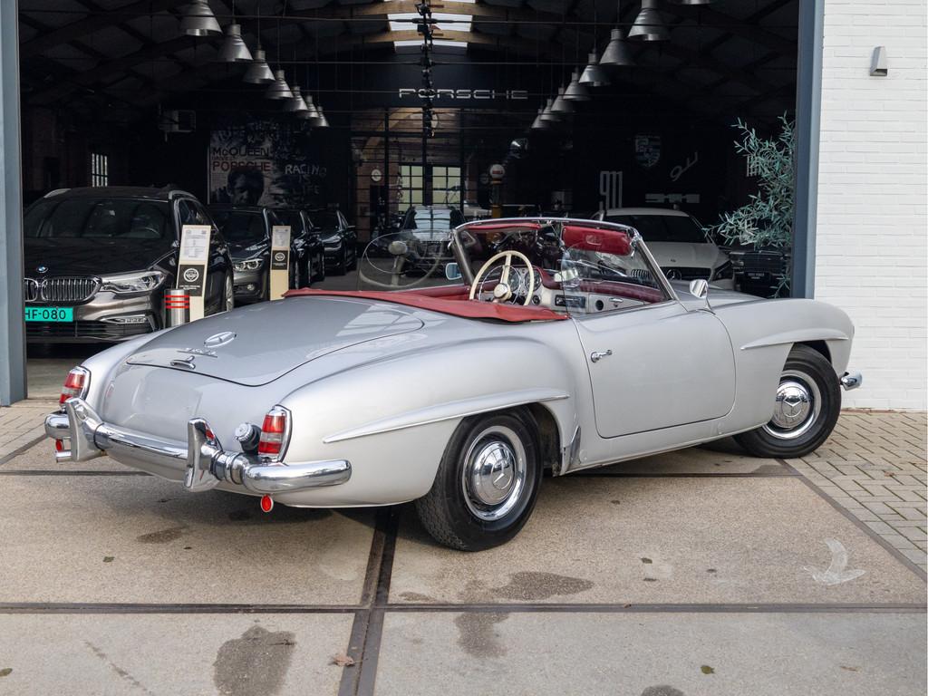 Mercedes-Benz 190 SL W121 (bj 1957), Auto's, Oldtimers, 1897 cc, Cabriolet, Handgeschakeld, Zilver of Grijs