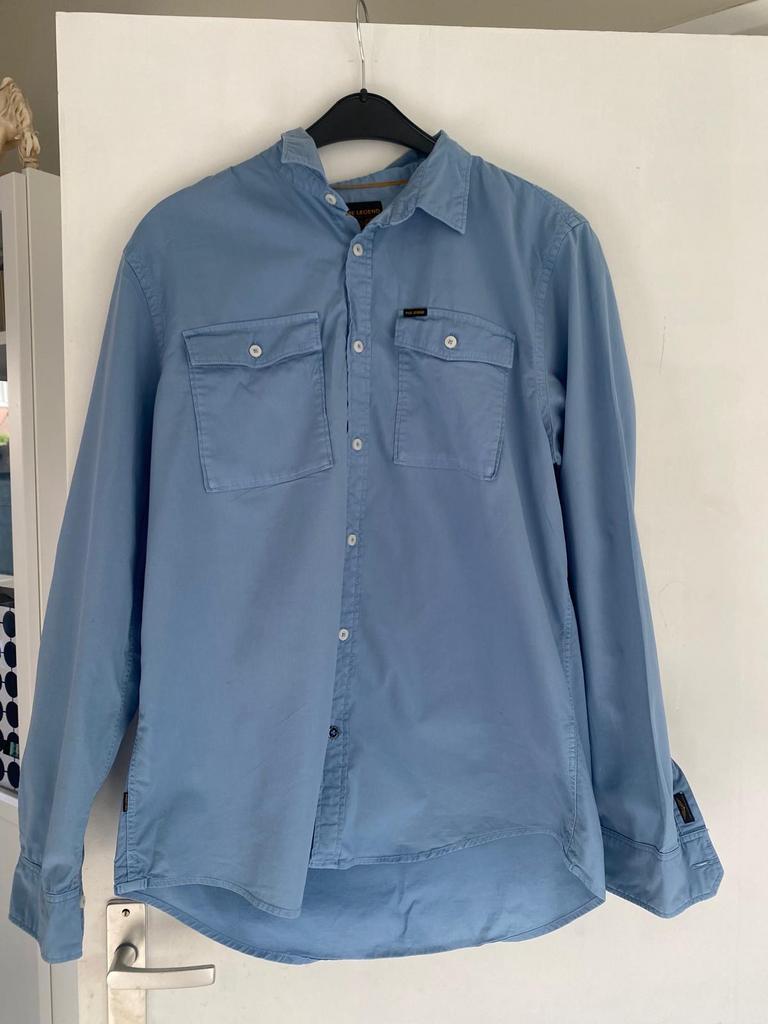 PME Legend Heren Overhemd - Lichtblauw, Kleding | Heren, Overhemden, Ophalen of Verzenden, Zo goed als nieuw, Blauw, Overige halswijdtes
