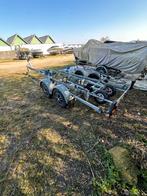 Dubbelassige boottrailer met rollen - Gebruikt, Watersport en Boten, Boottrailers, Gebruikt, 1500 tot 3000 kg, Sloepentrailer