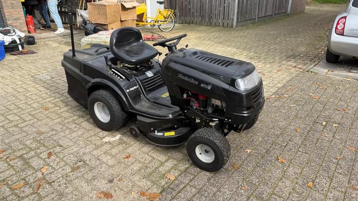 Black-Line MTD zitmaaier, Tuin en Terras, Grasmaaiers, Gebruikt, Benzine-grasmaaier, 50 cm of meer, Elektrische starter, Opvangzak