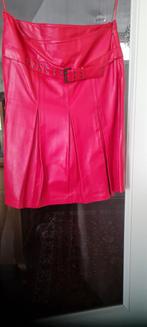 Leren rok maat 40 /42 Rood, Ophalen of Verzenden, Zo goed als nieuw, Maat 38/40 (M), Rood