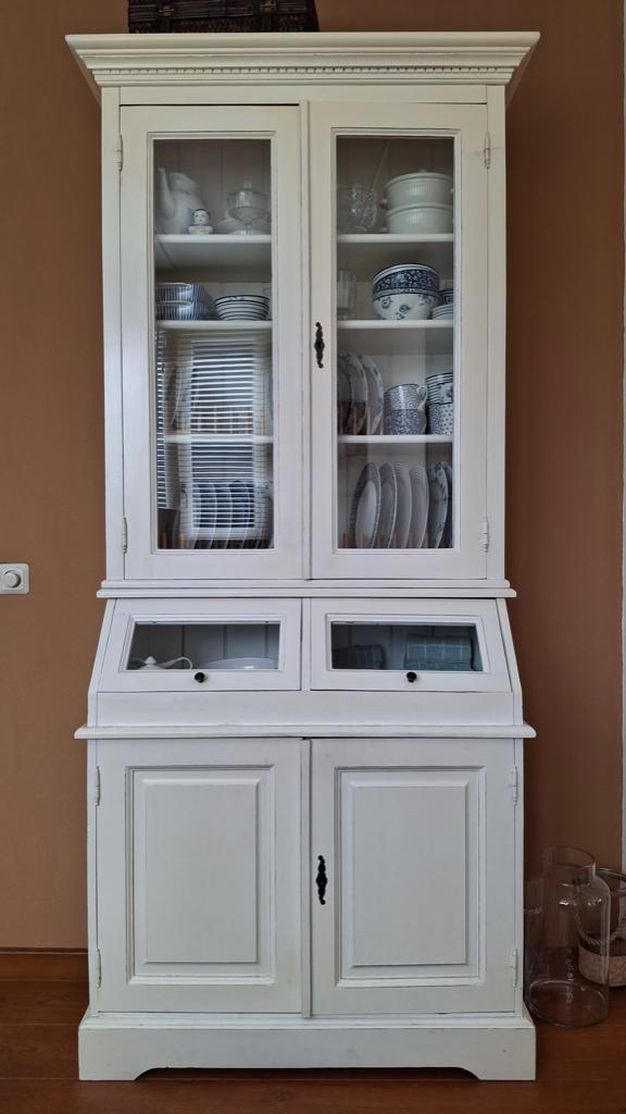 Keukenkast, Ophalen, 200 cm of meer, Wit, 50 tot 100 cm