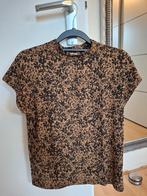 Revelation Shirt met bloemenprint - Maat XS, Kleding | Dames, T-shirts, Bruin, Ophalen of Verzenden, Zo goed als nieuw, Korte mouw