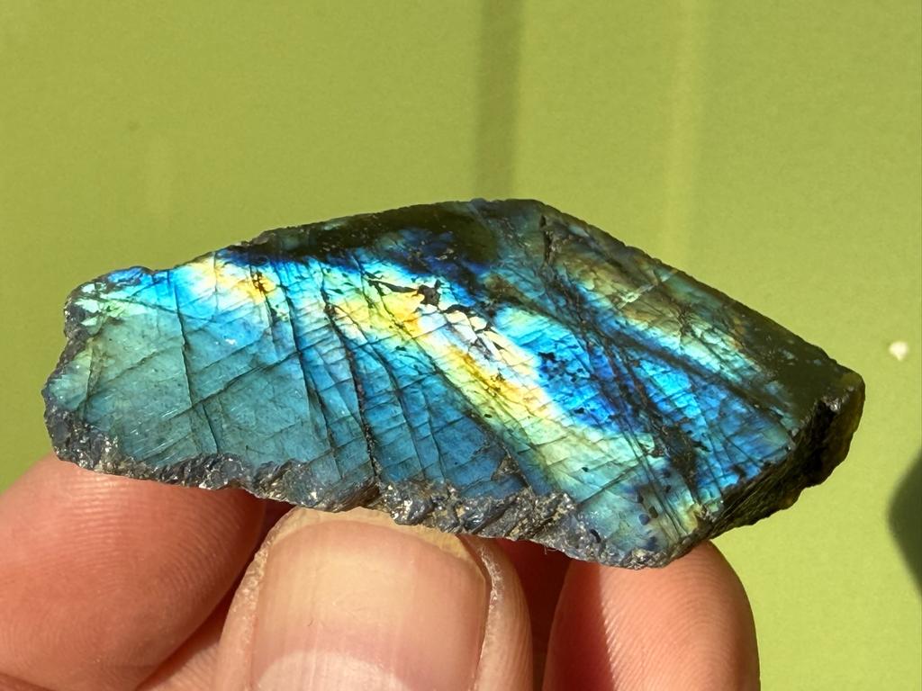 Labradoriet half gepolijst mineralen, Ophalen of Verzenden, Mineraal