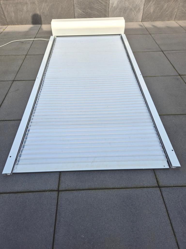 HORAL voor deur rolluik met
afstandbediening !, Doe-het-zelf en Verbouw, Rolluiken, Gebruikt, 200 cm of meer, 100 tot 150 cm, Wit
