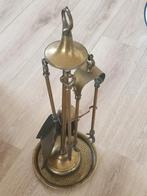 Vintage messing haardset - compleet met standaard, Ophalen of Verzenden
